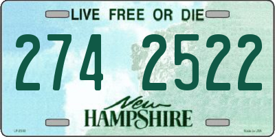 NH license plate 2742522
