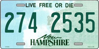 NH license plate 2742535