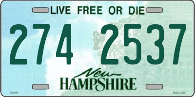NH license plate 2742537