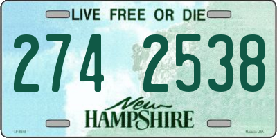 NH license plate 2742538