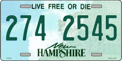 NH license plate 2742545