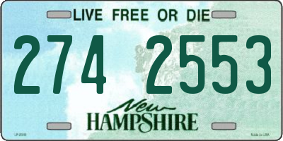 NH license plate 2742553