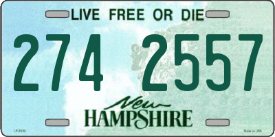 NH license plate 2742557