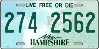 NH license plate 2742562