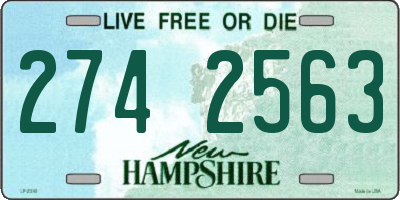 NH license plate 2742563
