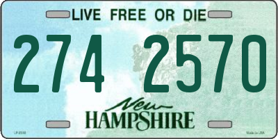 NH license plate 2742570