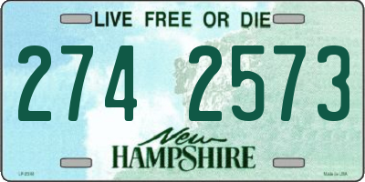 NH license plate 2742573