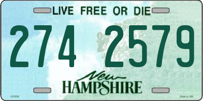 NH license plate 2742579