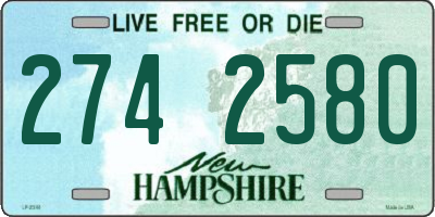 NH license plate 2742580