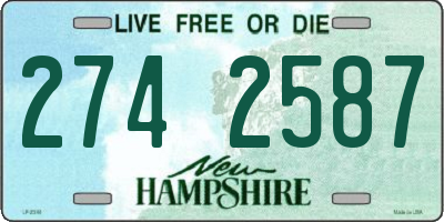 NH license plate 2742587
