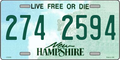 NH license plate 2742594
