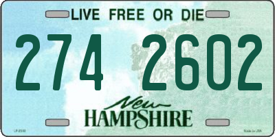 NH license plate 2742602