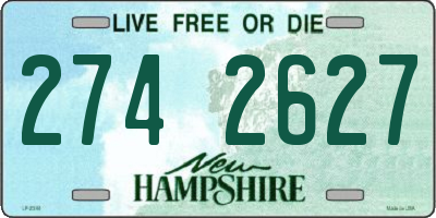 NH license plate 2742627