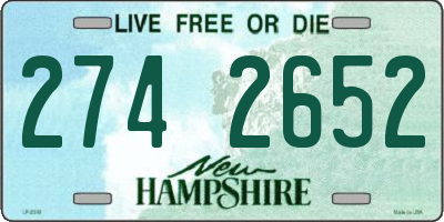 NH license plate 2742652