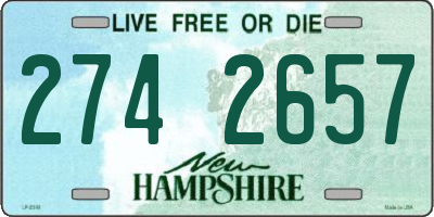 NH license plate 2742657