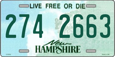 NH license plate 2742663