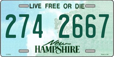 NH license plate 2742667