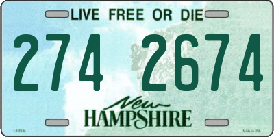 NH license plate 2742674