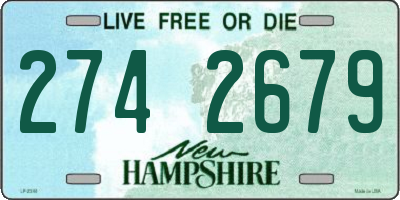 NH license plate 2742679