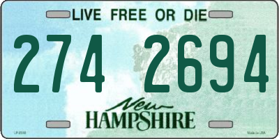 NH license plate 2742694
