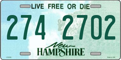NH license plate 2742702