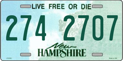 NH license plate 2742707