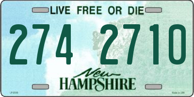 NH license plate 2742710