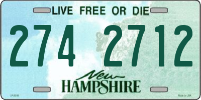 NH license plate 2742712