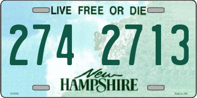 NH license plate 2742713