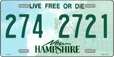 NH license plate 2742721