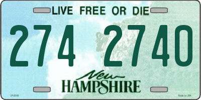 NH license plate 2742740