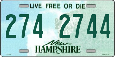 NH license plate 2742744