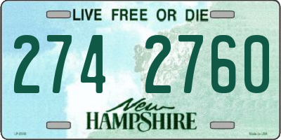 NH license plate 2742760