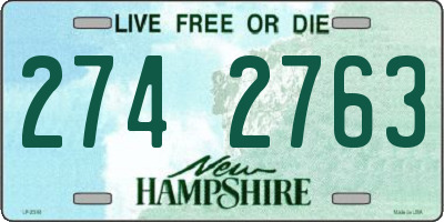 NH license plate 2742763
