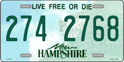 NH license plate 2742768