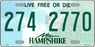 NH license plate 2742770