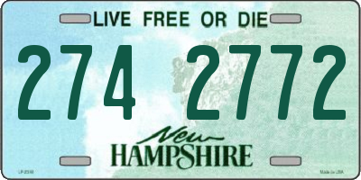 NH license plate 2742772