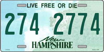 NH license plate 2742774