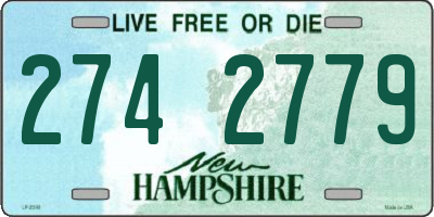 NH license plate 2742779