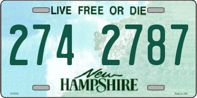 NH license plate 2742787