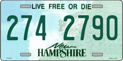 NH license plate 2742790