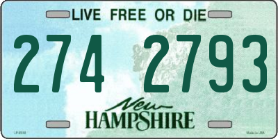 NH license plate 2742793