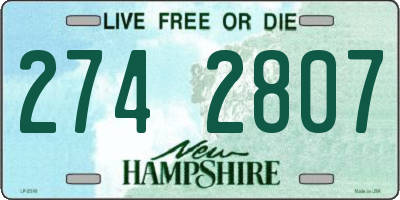 NH license plate 2742807