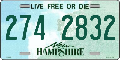 NH license plate 2742832