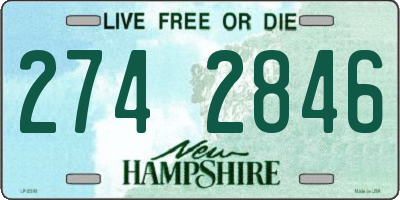 NH license plate 2742846