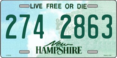 NH license plate 2742863