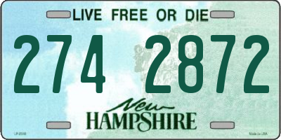 NH license plate 2742872