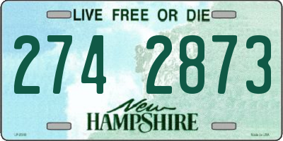 NH license plate 2742873