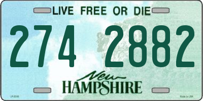 NH license plate 2742882