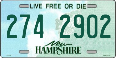 NH license plate 2742902